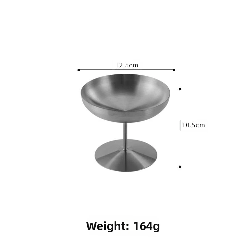 Modern Stainless Steel Dessert Cups 150ml 250ml for Ice Cream Sundae Parfait and Cocktail with Stable Non Slip Base