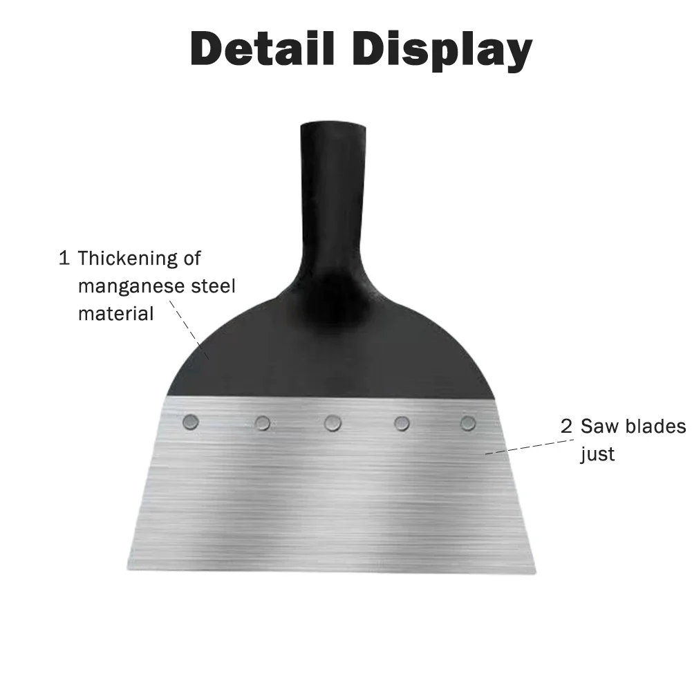 Trowel Multifunctional Outdoor Steel Flat Ice Sharp Garden Cleaning Shovel Farm