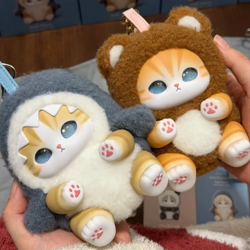 

Набор виниловых плюшевых кукол Mofusand из серии «Универсальные животные»: загадочная коробка-сюрприз, милые аниме-фигурки, игрушки-подвески для сумок