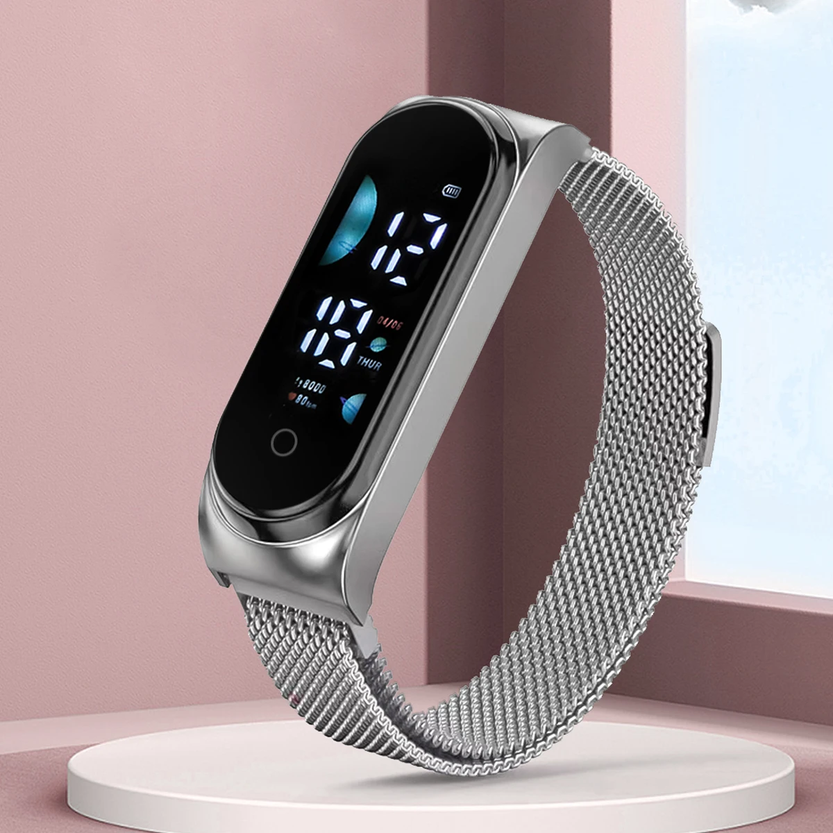 

Модные детские светодиодные электронные часы для женщин с дисплеем даты в подарочные часы.