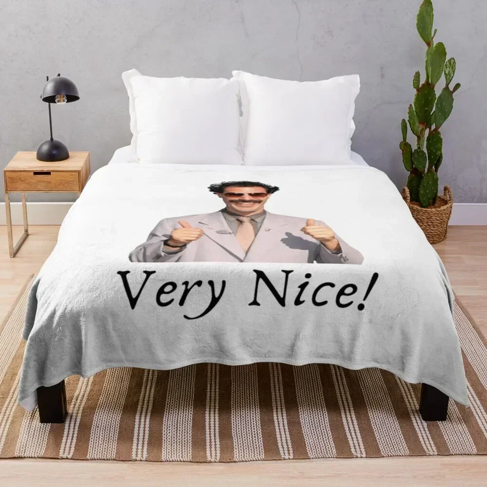 Borat Throw Blanket Travel Vintage Bed Flannels Blankets