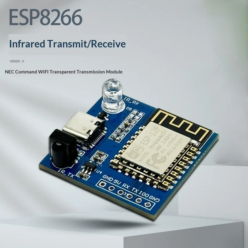 Esp8266/esp32 Infrared (ir) Transmitter and Receiver Module Development Board Nec Protocol Wifi Transparent Transmission Module
