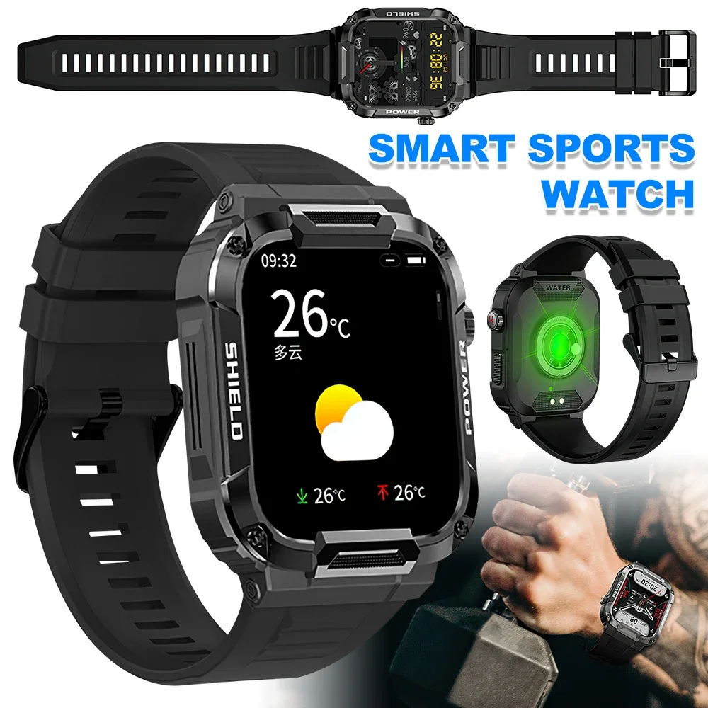 Sports Smart Watch 1.85 Inch Screen Bluetooth-Call Fitness Smartwatch IP68 Waterproof Activity Calorie Steps Distance Tracker