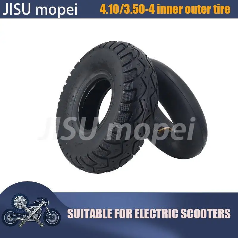 

Внутренние и внешние шины 4.10/3.50-4 подходят для электрических трициклов, ручных тележек, электросамокатов и шин для складских тележек.