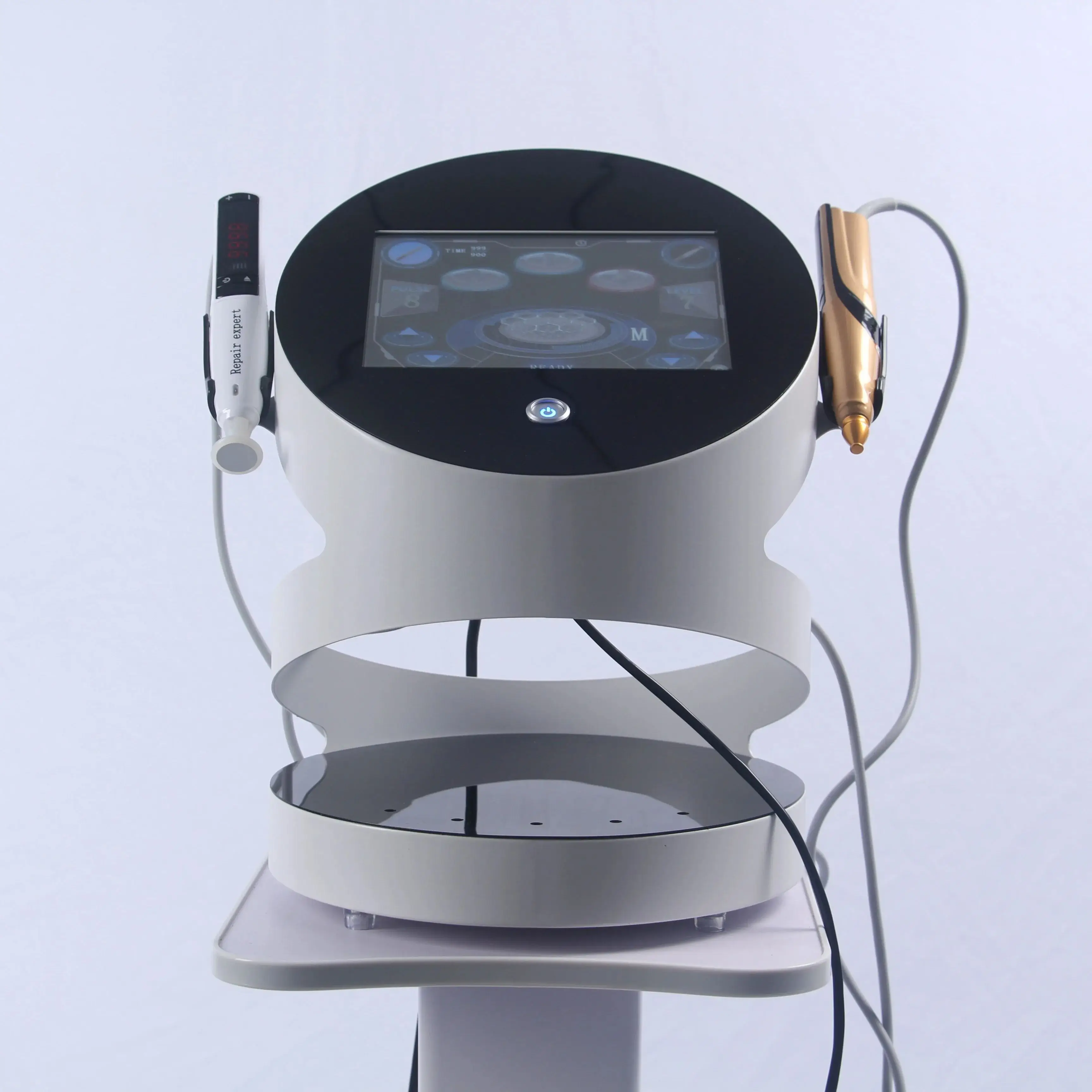 

Plasma Face Care Equipment 2-In-1 Ozone Gold Beauty Tool For Scar Removal Fine Lines Reduction Anti-Aging