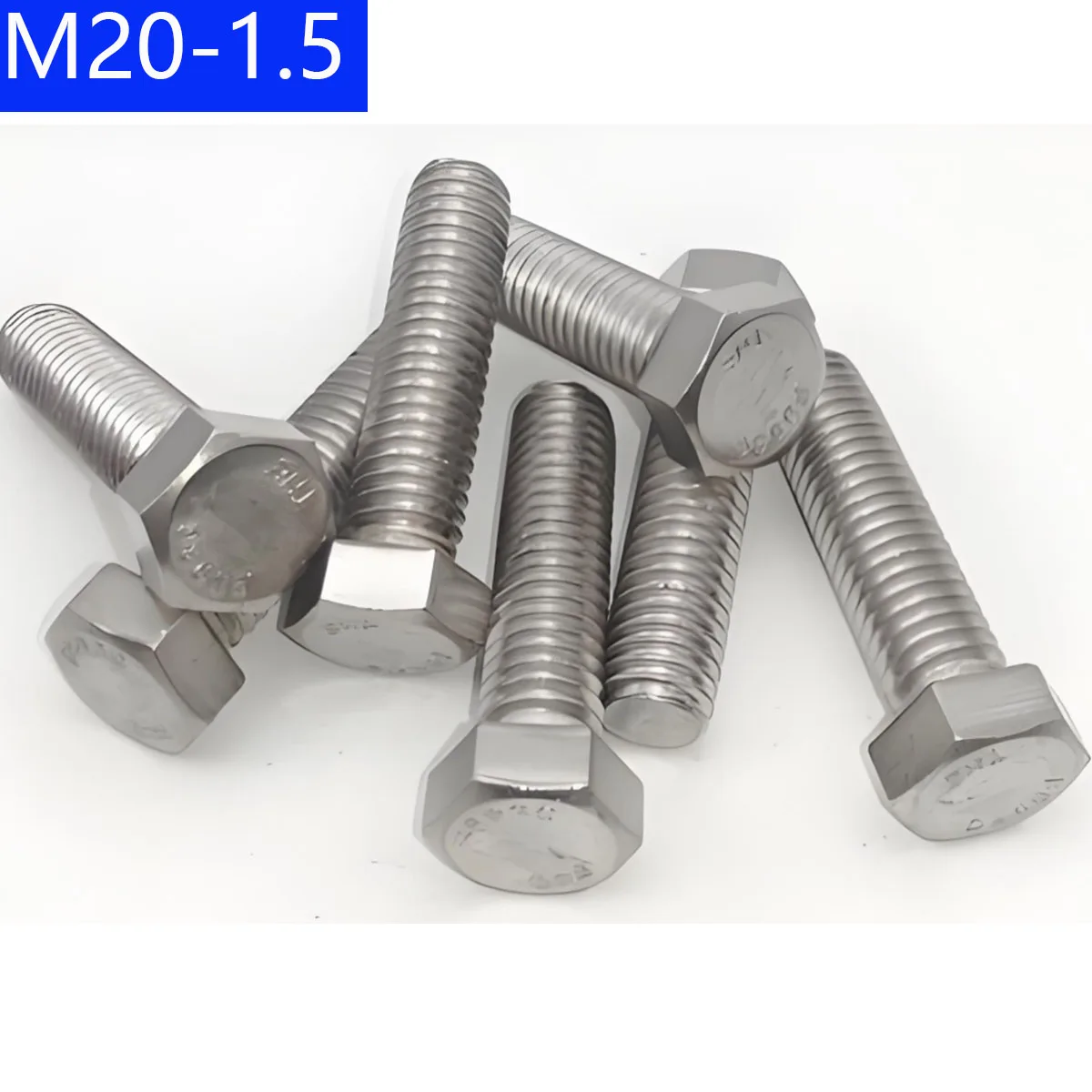 

M20 — 1,5 (20 мм) Болт с шестигранной головкой из нержавеющей стали 304 с мелкой резьбой / Винт DIN 933 Метчик A2 - 70