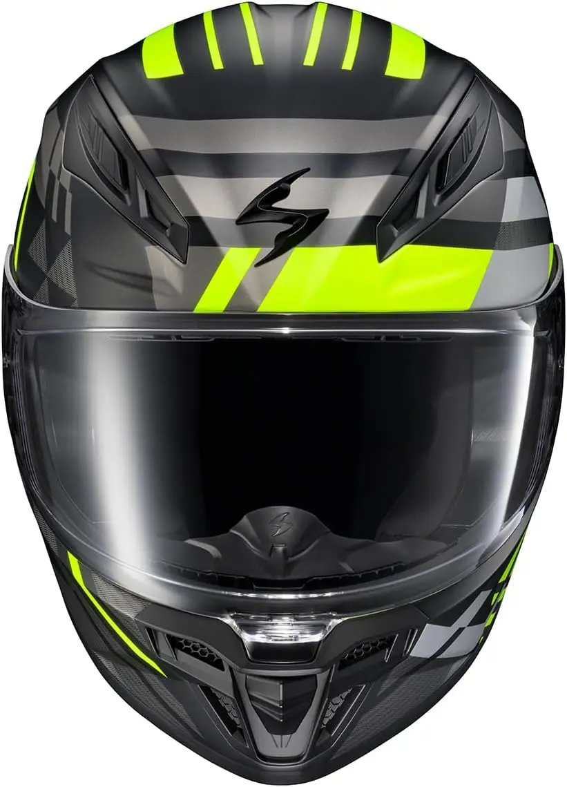 Helm Sepeda Motor Jalan Raya Full Face Polycarbonate R430 dengan Speaker Bluetooth, Kantong, dan Sertifikasi DOT Snell untuk Dewasa