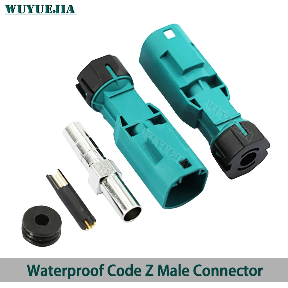 

Universal HSD LVDS 4 Pin Water Blue Code Z Male Plug Waterproof Connector Assembly for Dacar 535 4-Core HSD LVDS Coaxial Cable