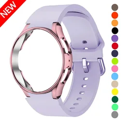 Case+Original Strap For Samsung Galaxy Watch 6 5 40mm 44mm Sports Bracelet Watchband galaxy watch 6 classic 47mm 43mm 5 pro 45mm
