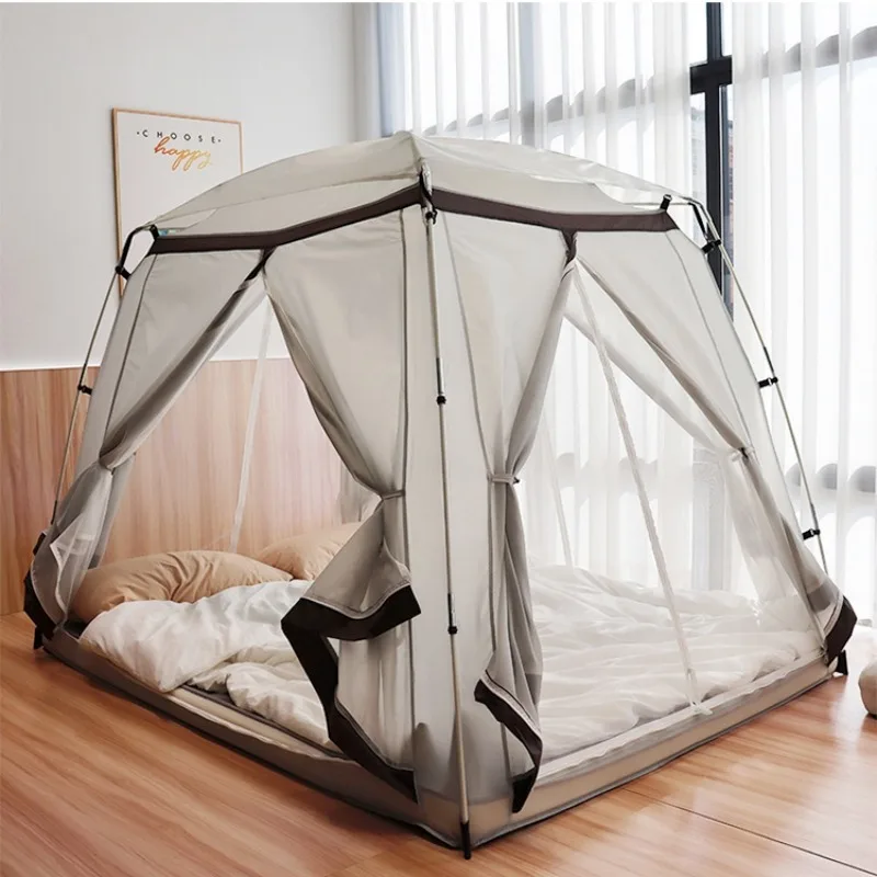 Indoor tent Adults can sleep Family home Living room Floor bunk Adult double shading Folding breathable Mosquito proof