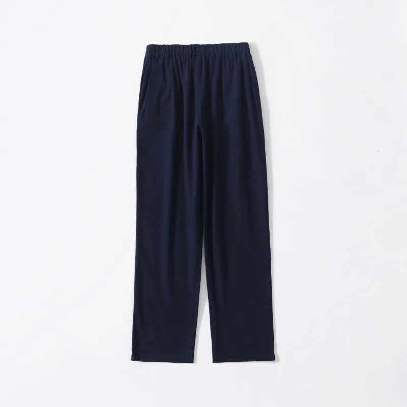Spring Autumn Men 100% Cotton Velvet Pajama Pants Couples Pyjama Trousers Sleepwear Bottoms Loungewear Pants Pijamas Home Pants