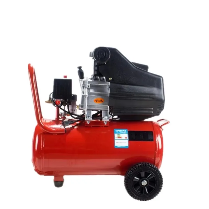 Portable 3hp 50L Air Compressor with 24L  Direct-Driven Piston for Cooling Projects Co Type Core Components Motor