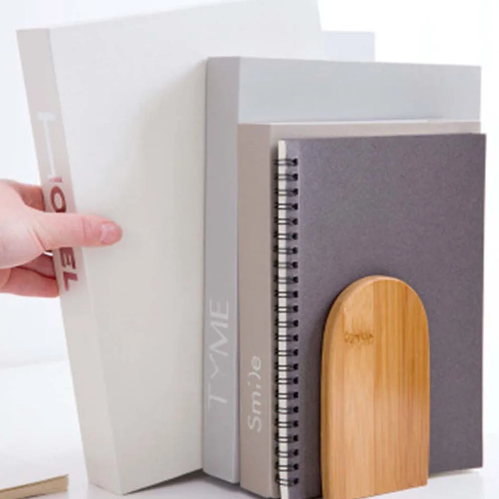 2Pcs Crafted Bookends Modern Design Multifunction Book Holders for Home Office Bookends Desktop Book Holders Bookstand