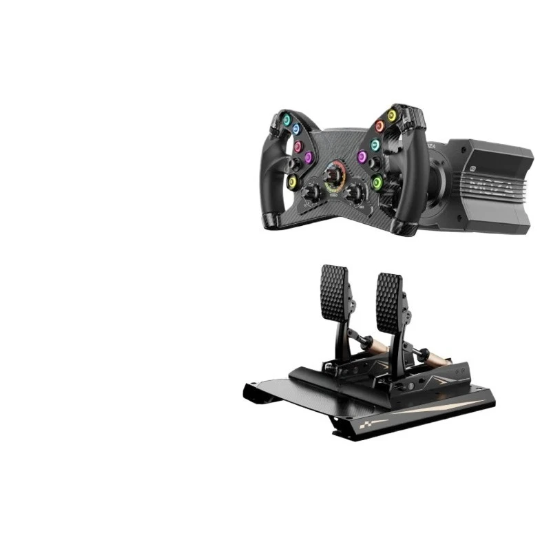 R12V2 racing steering wheel emulator 21-bit resolution base 15Bit pressure sensing pedal