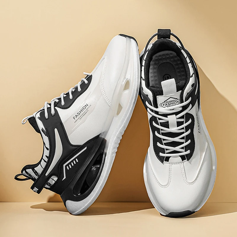 Herren-Wanderstiefel LOEIKAN Neue Farbblock-Outdoor-Herrenschuhe Verschleißfeste Langlebige Wander-Sportschuhe – Detail 1