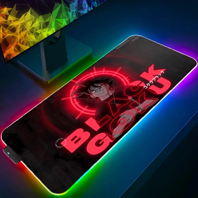 

RGB LED D-dragon B-ball Gaming Mouse Pad HD Computer Office Game Mousepad Rubber Anti-slip Long Keyboard Pad Desk Mats
