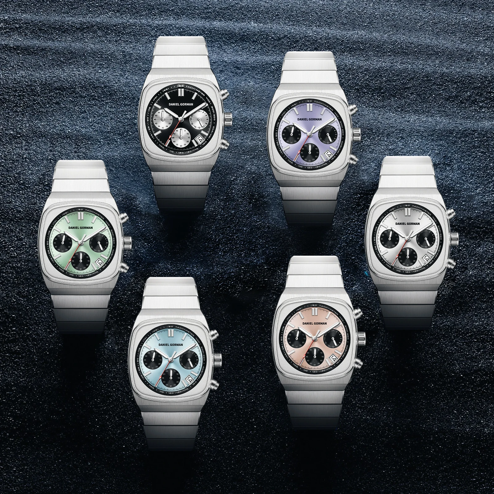 

DANIEL GORMAN Luxury Fashion Man Wristwatch Week Date Waterproof Men's Clock Sapphire Glass Quartz Business Watches For Men