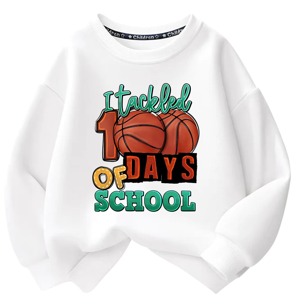 New 100 days of school Iron On Heat Transfer Stickers For Clothes DTF Pinted Vinyl Thermal Appliques Washable T-Shirt Decal