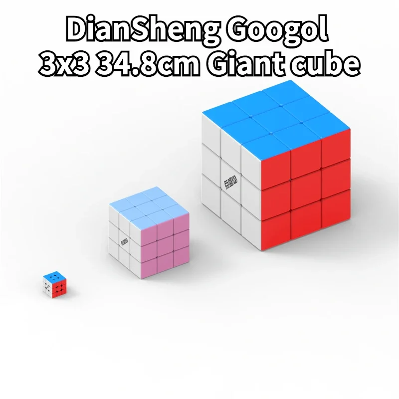 [Picube] DianSheng Googol 3x3 34,8 cm Stickerless Big 3x3x3 Cube Magic Puzzle 3x3 Cubo Magico Bestes Geschenk Kinderspielzeug Fidget Cubes