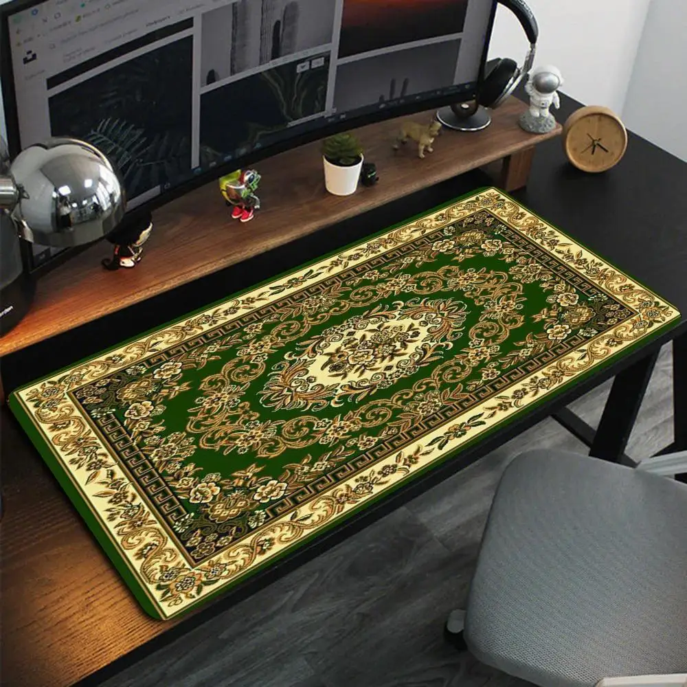 

Persian Carpet Mysterious Retro Mouse Pad Pc Gamer Rubber Mousepad Mouse Mat Gaming Speed Keyboard Pads Office Rubber Desk Mat