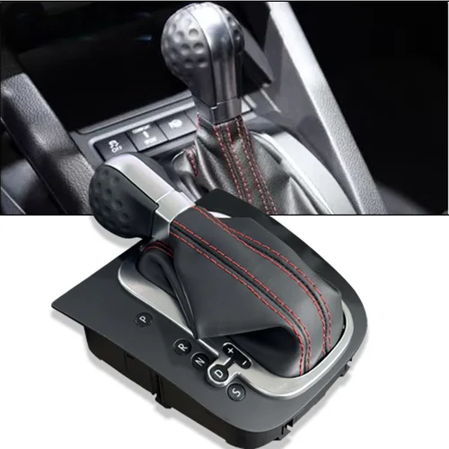 Imagen 2 del producto Perilla de palanca de cambios adecuada para Volkswagen Golf 5 6 MK5 6 modelos Jetta palanca de cambios automática con cubierta antipolvo y Panel de visualización