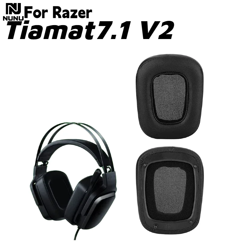 

NUNU Replacement Upgraded Protein skin Ear Pads With buckle for Razer Tiamat7.1 V2 Headphones Earmuffs Headset Repair Parts