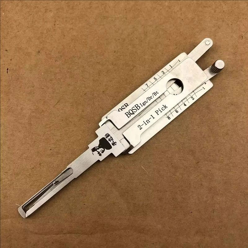 BQSB Lishi 2-in-1 For BAIC Senova Lock Picking Decoder Car Automotive Locksmith Tools Car Bypass Tools