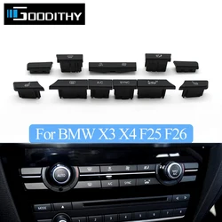 Dashboard AC Button Air Conditioning Venlitation Temperature Control Cap Repair Kit For BMW X3 F25 2014-2017 X4 F26 2013-2018