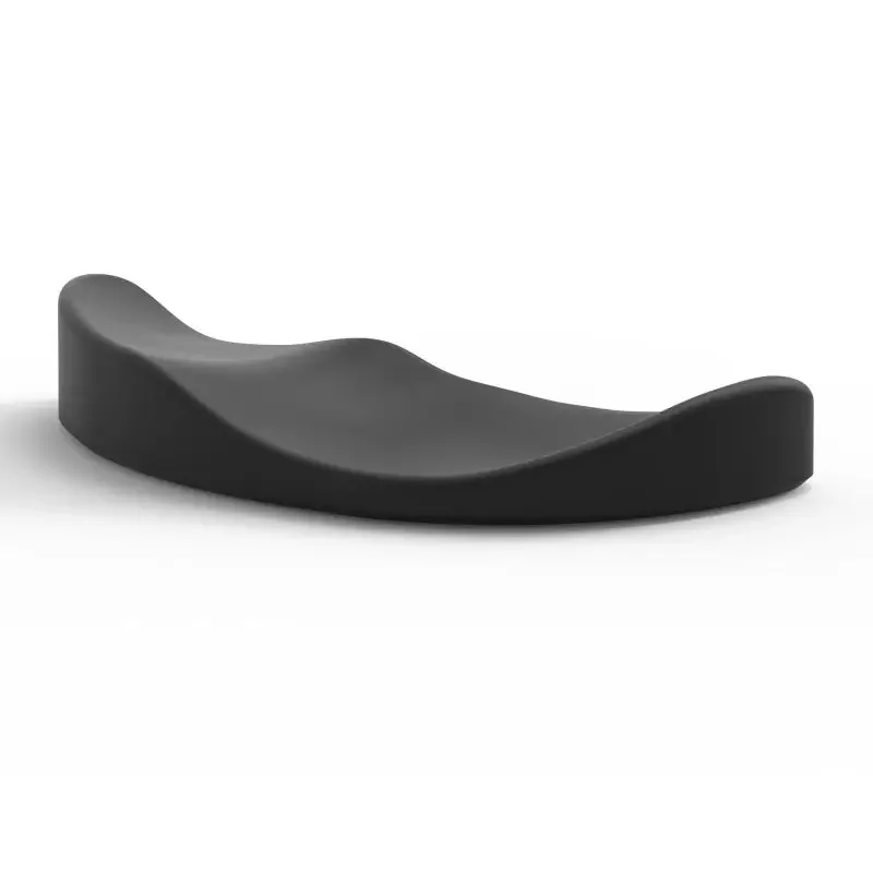 Supporto ergonomico per poggiapolsi per mouse Mouse curvo Tappetino da polso antiscivolo aerodinamico Polso per mouse in silicone Tappetino antistress liscio