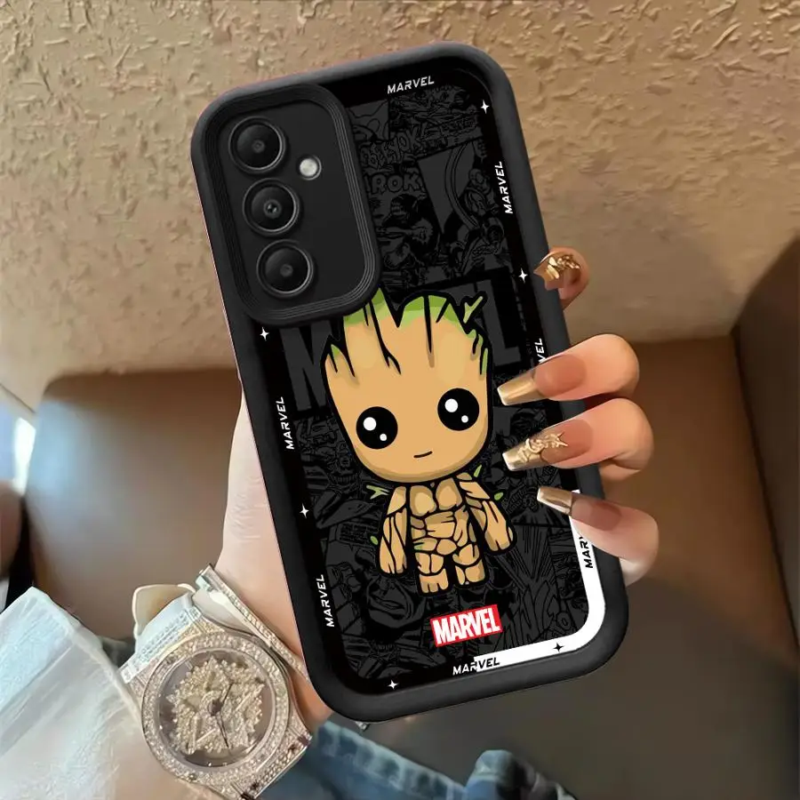 Groot Ironman Phone case for Samsung Galaxy A12 A71 A72 A73 A13 A14 A15 A16 A53 A54 A55 A22 A23 A24 A25 A32 A33 A34 A35 A51 A52s