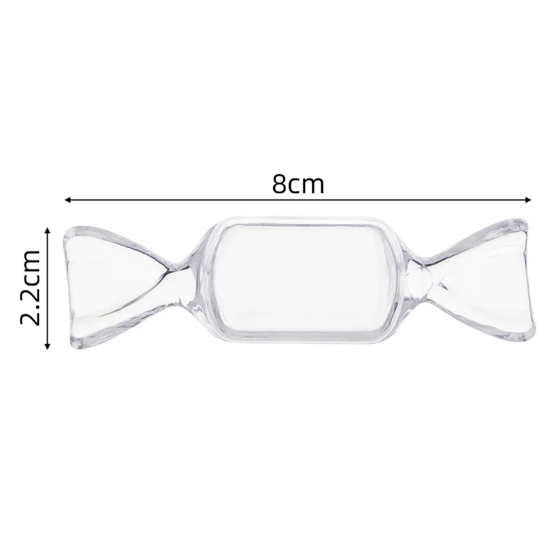 1Pcs Creative Transparent Candy Shape Mini Plastic Box Rings Earrings Jewelry Box Jewellery Storage Boxes Organizer Box Gift