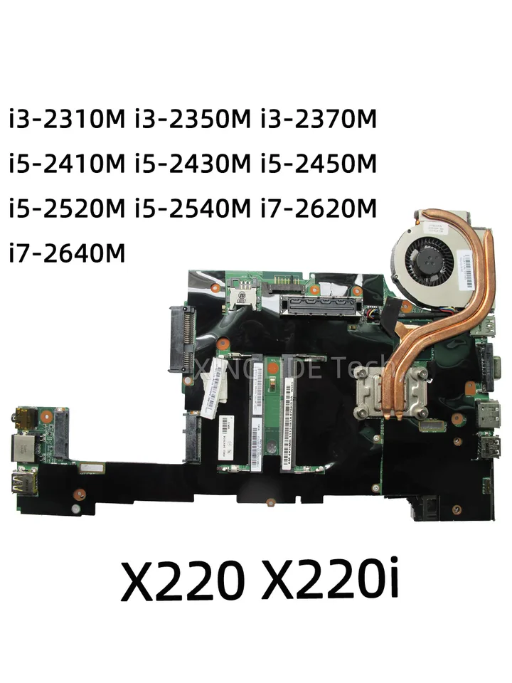 For Laptop Lenovo ThinkPad X220 X220i Motherboard I3I5-2th I5