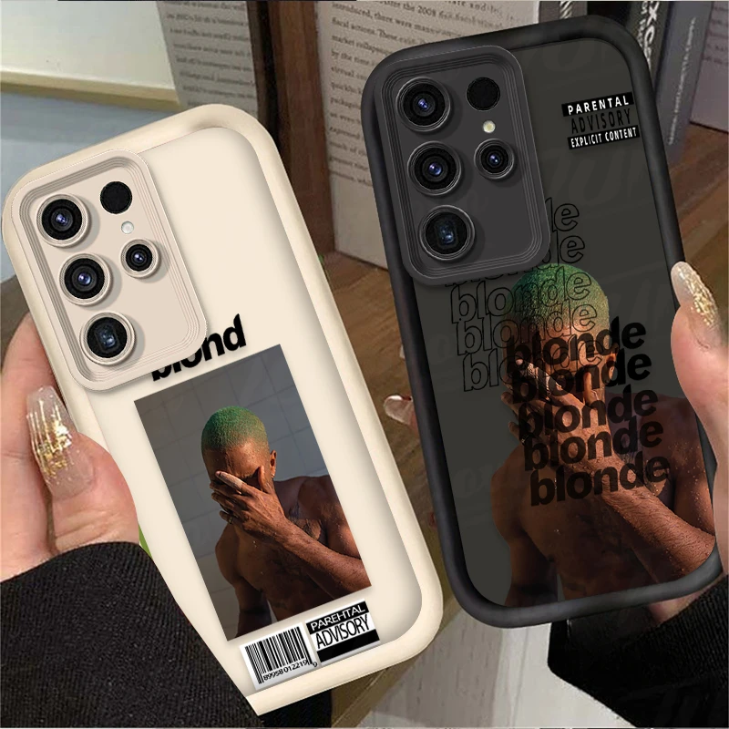 3D Frank Blonde Oceans Case for Samsung Galaxy S24 S23 S22 S21 Ultra Plus FE A54 A34 A14 A73 A53 A33 5G Soft Silicone Back Cover