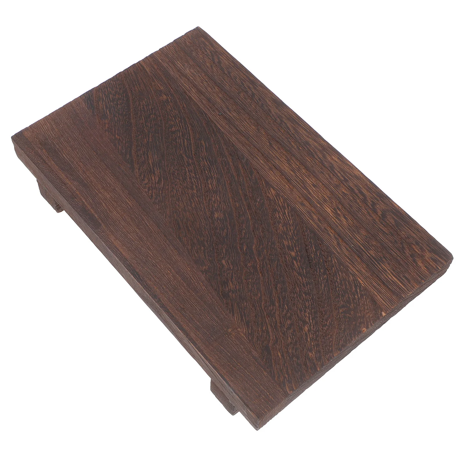 

Wooden Square Storage Shelf Multi-Functional Desk Organizer for Collectibles Photo Display Decorative Home Living Room Office