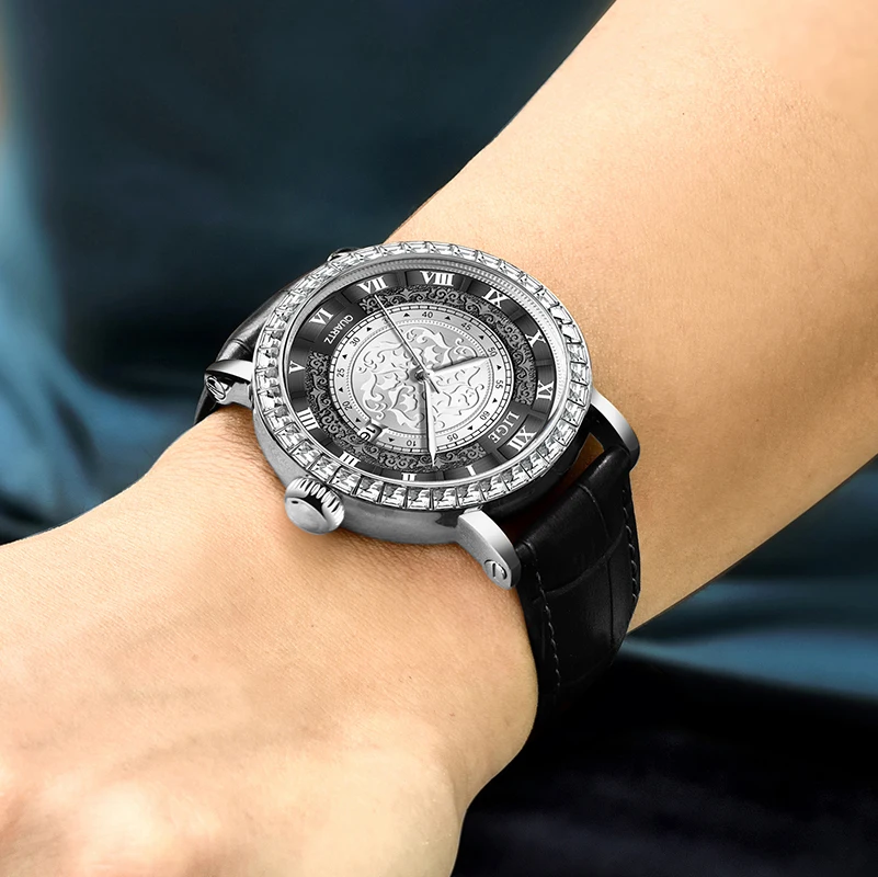 LIGE Fashion Luxury Quartz Watches Business Waterproof Auto Date Man Wristwatch Leather Strap Sport Vintage Watch for Men Clocks