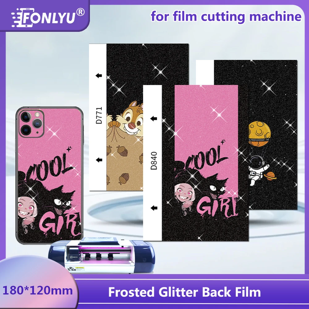 

FONLYU 50 шт., матовая блестящая защитная пленка, наклейка для задней крышки мобильного телефона, защитная пленка для резки кожи, резак, плоттер