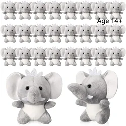 8-48PCS Mini Elephant Stuffed Animals 4Inch Cute Elephant Plush Toys Baby Stuffed Elephant Toy for Baby Shower Birthday Gifts