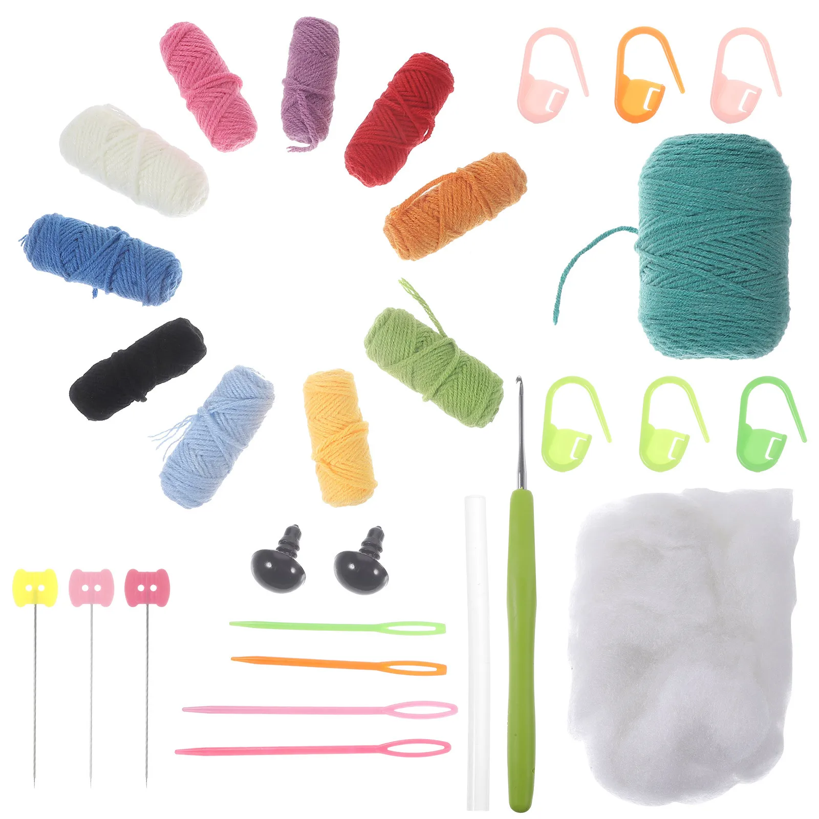 

1 Set Diy Crochet Dinosaur Kit Plastic Thread Material Beginner Crochet Kit For Adults Kids Craft Decor Desktop Room Decoration