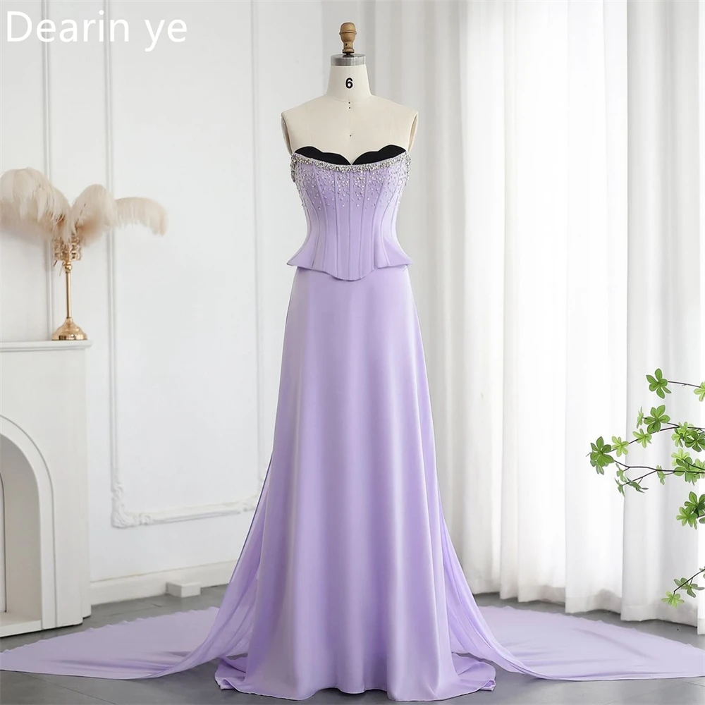 Customized Evening Gown Saudi Arabia Prom Dearin Asymmetrical A-line Ankle Length Sequin Skirts Layered Tulle Bespoke Occasion D