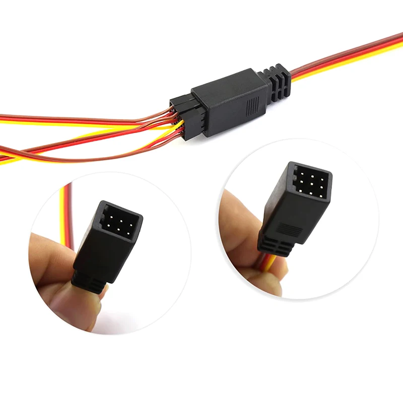 1 To 2/3 Y Wire 350mm 1 Drag 3 Line Remote Control Cable Servo Fan Extender For JR RC Car TRX4 Parts