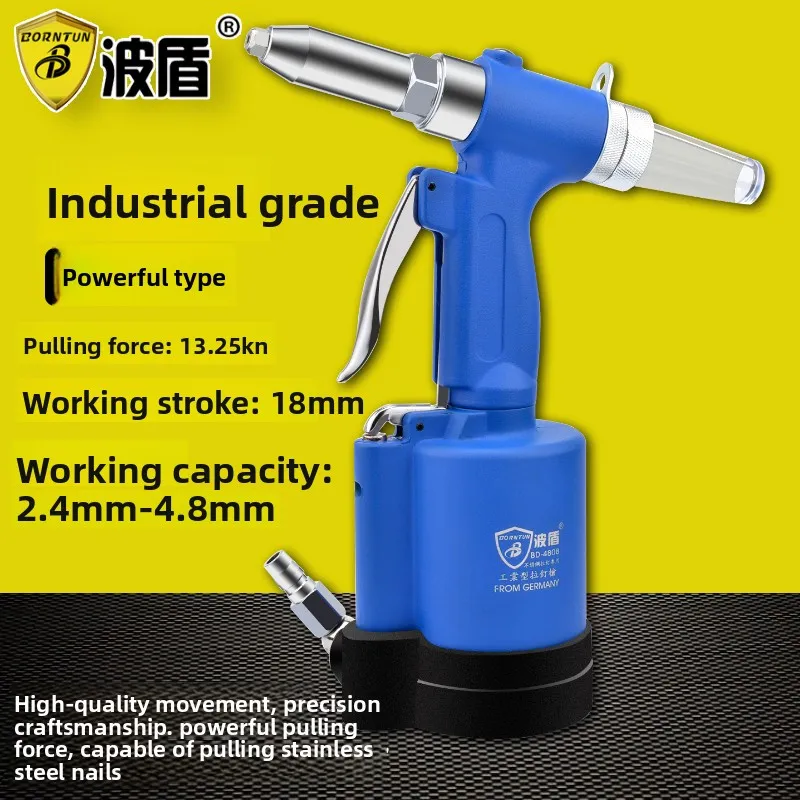Wave Shield Stainless Steel Rivet Gun, Pneumatic Rivet Gun, Riveting Gun, Air-Operated Rivet Gun Bd-4808