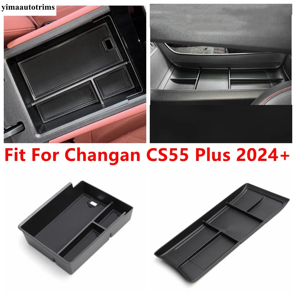 

Central Control Armrest Storage Box Pallet Container Box Holder Tray Auto Interior Accessories For Changan CS55 Plus 2024 2025