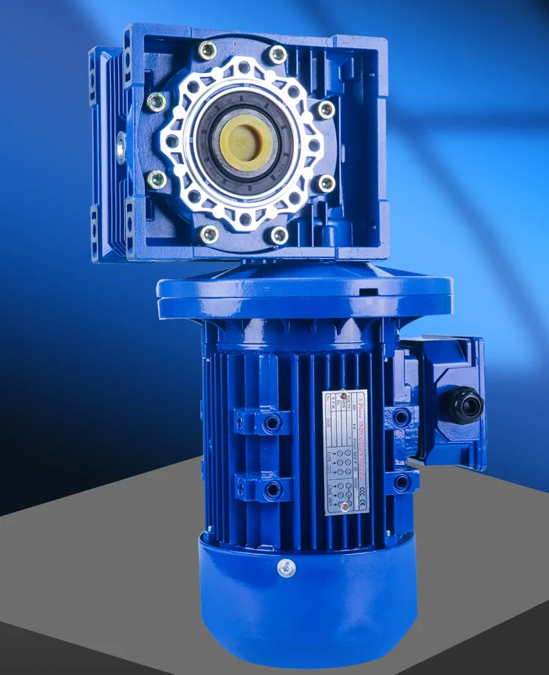 Worm Gear Reducer Motor High Torque RV Series Aluminum Alloy Gearbox RV30  3 Phase 220V 380V