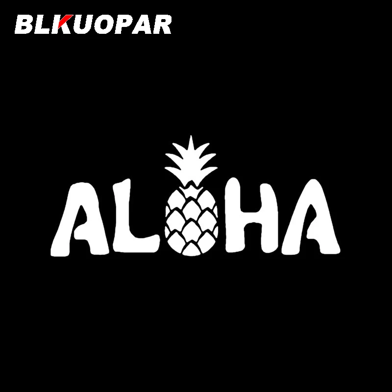 BLKUOPAR Hawaii Aloha Silhouette Car Stickers ATV Personality Fashion Decal Occlusion Scratch Windshield Bumper Car Accessories