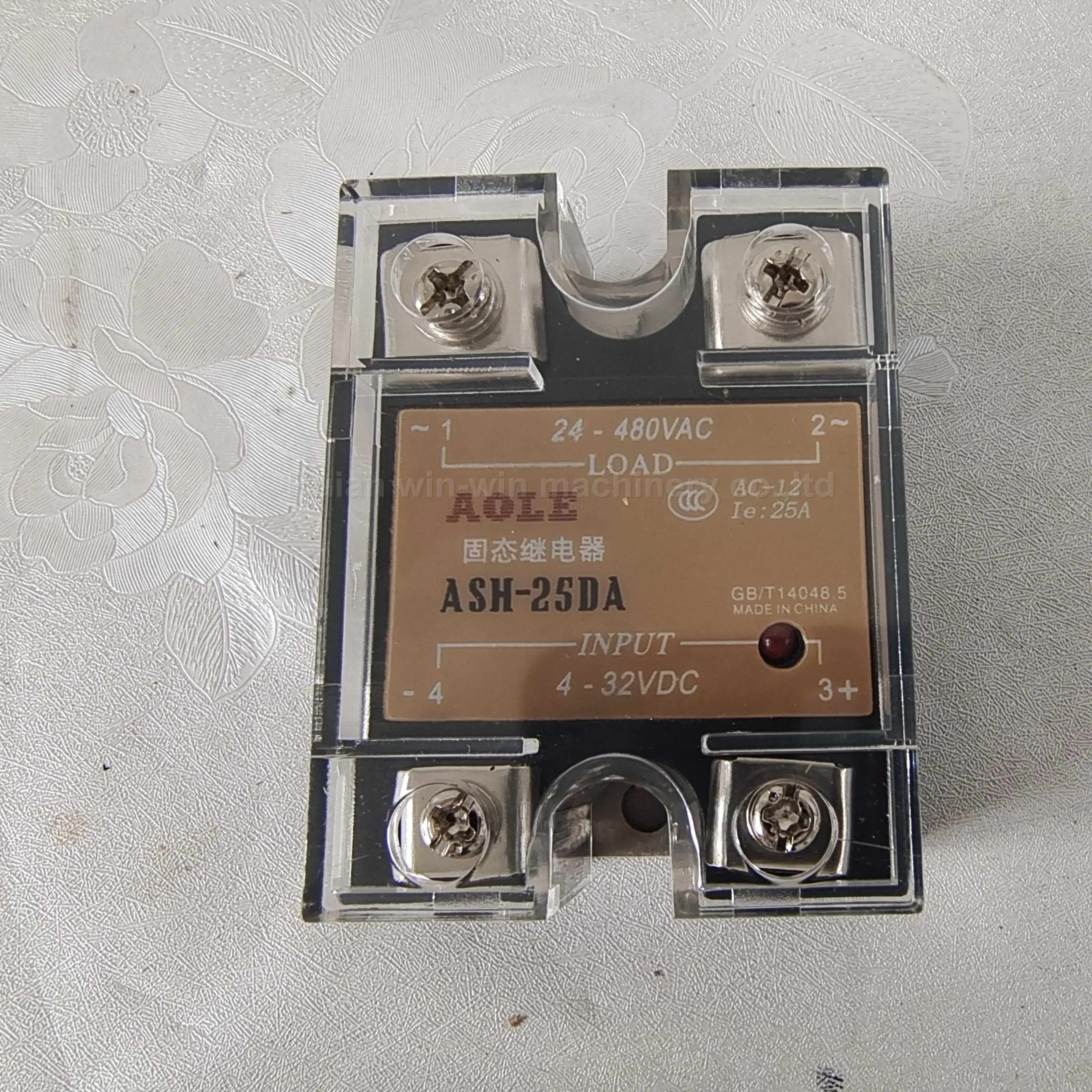 

AOLE ASH-25DA solid state relay for plastic machines