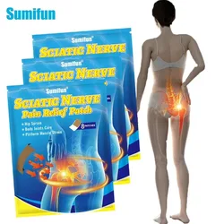 Hip Brace Corrector Stickers Sciatic Nerve Patches Acupressure Sciatic Nerve Pad Piriformis Hip Body Natural Herbs Pad for Thigh