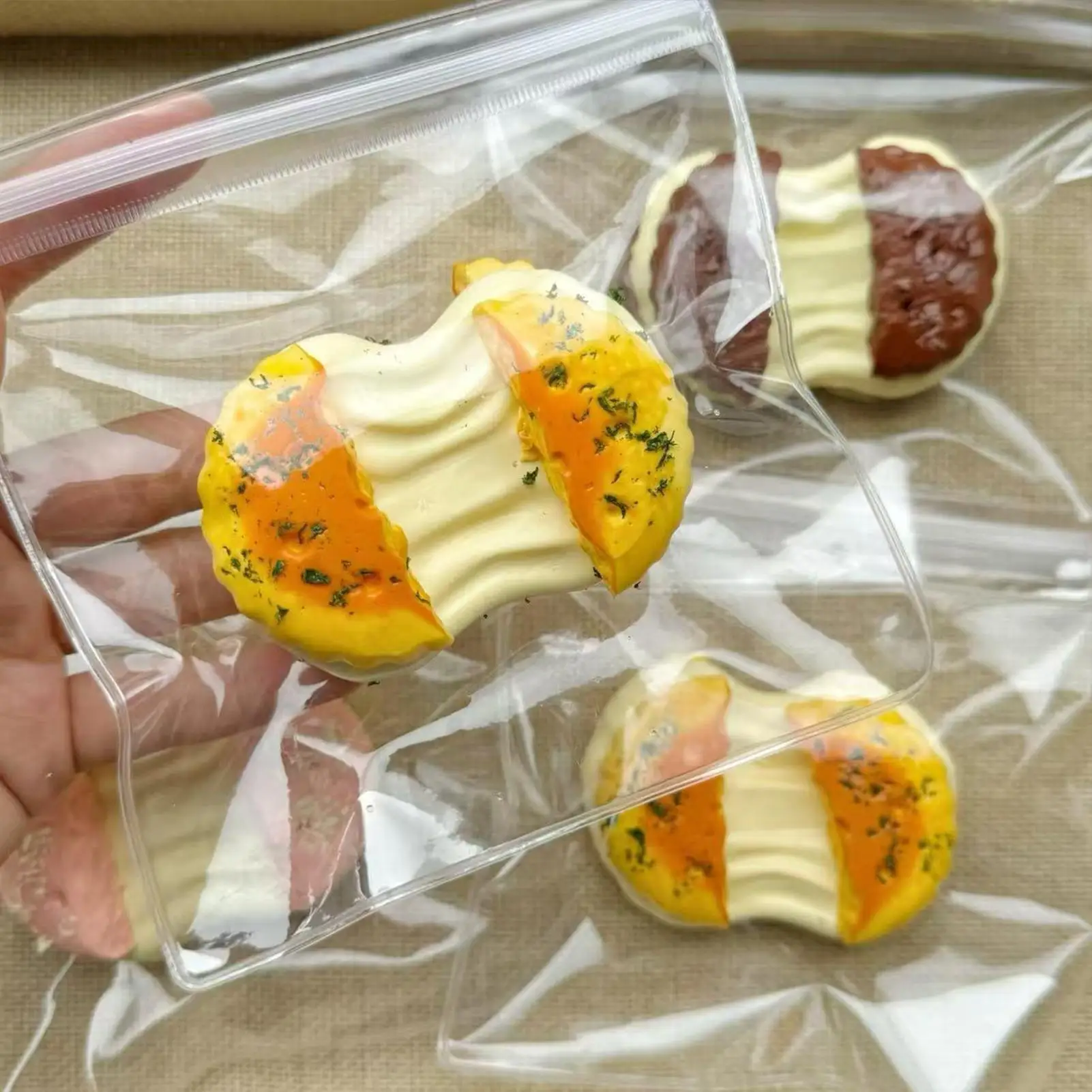 

Cookies Squeeze Toys for Kids Food Shape Calming Gadgets Sensory Fidget Toy for Adults Kids