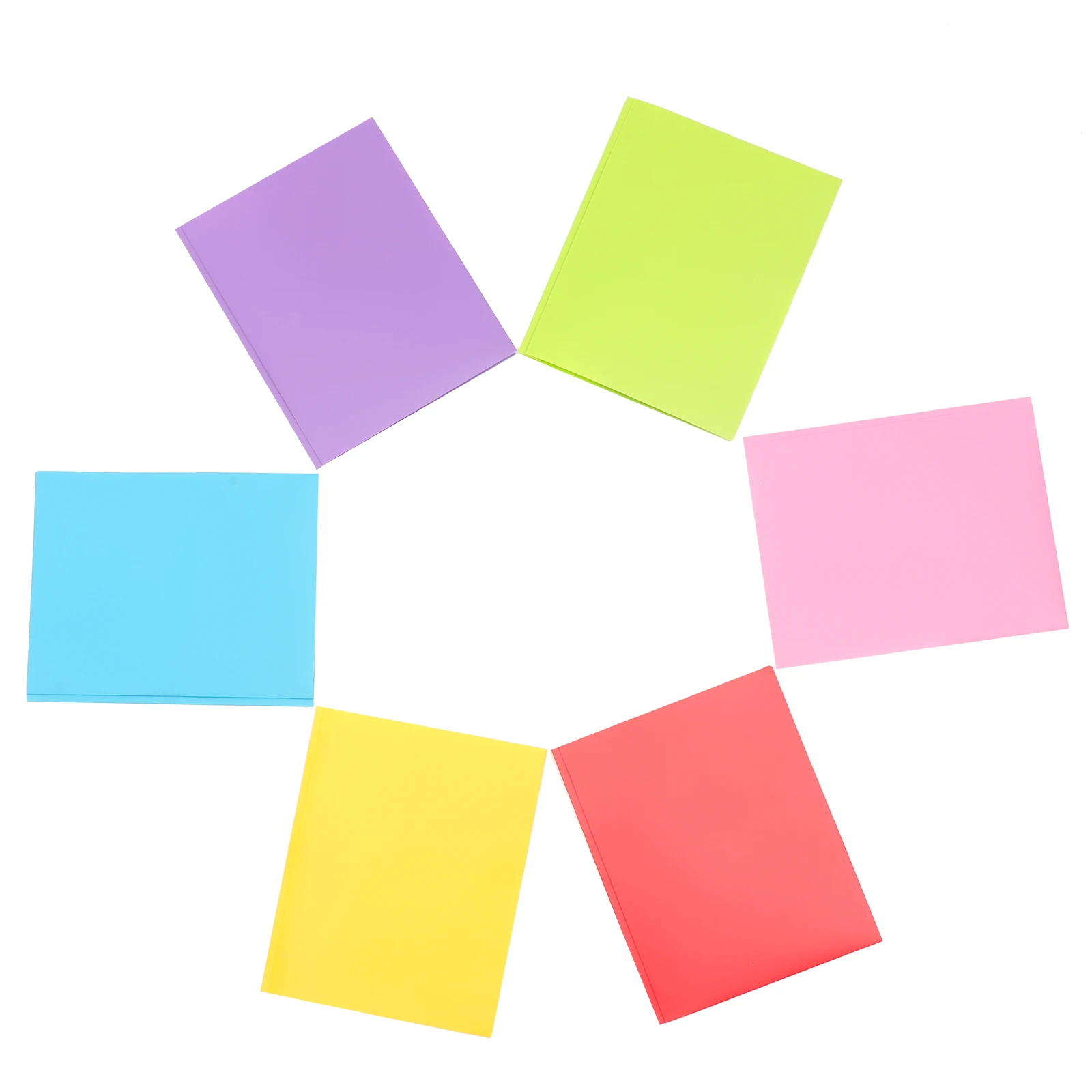 

6 Pcs A4 File Folder Stylish Document ganizer Plastic Portable Paper File Holder Storage Office Accessories