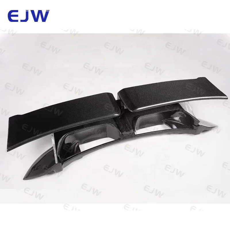 For 2018+Porsche 911 992 Carbon Fiber Trunk Spoiler Car Specific TC Style Carbon Fiber Double-layer Rear Wing Decoration