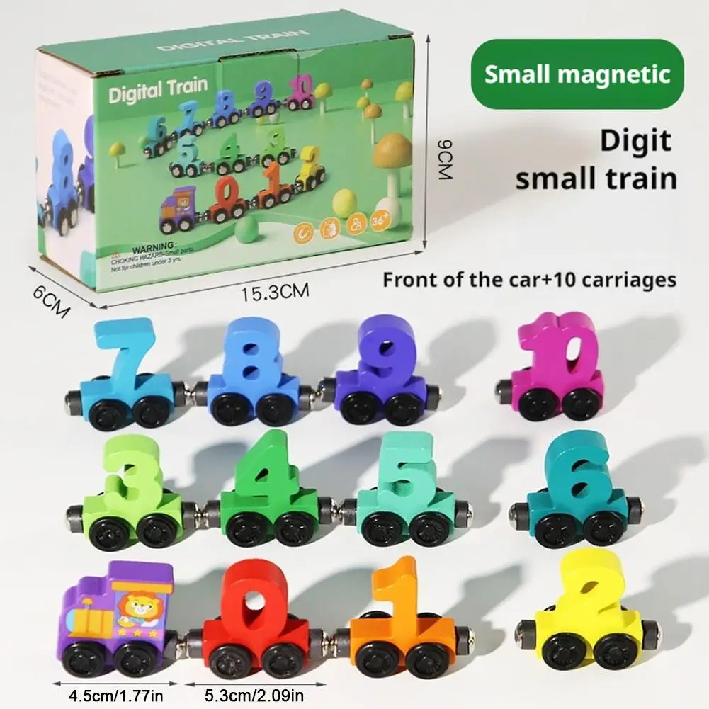 Train magnétique chiffres pour apprentissage
